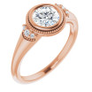 Journee 0.75 Carat Round Diamond Bezel-Set Accented Engagement Ring