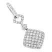 Ladies Designer Diamond Pendant 2.08ct 14K Gold