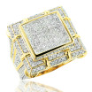 Large Men's Diamond Ring 5.34ct 10K or 14K Gold Men's Jewelry