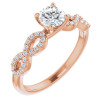 Madeline 0.5 Carat Round Diamond Infinity-Inspired Engagement Ring