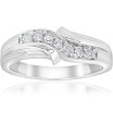 Men's 10k or 14k White Gold Diamond Wedding Ring l 0.24ct l H-I 