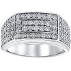 Men's 10k or 14k Yellow,White Gold Round Diamond Ring l 1.95ct l H 