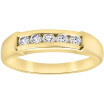 Men's 10K or 14K Yellow Gold Round Diamond Wedding Ring l 0.5ct l G-H 