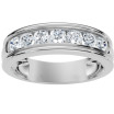 Men's Platinum Diamond Wedding Ring l 0.61ct l G-H 