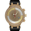 Joe Rodeo Master Diamond Watch for Men | 46mm | Yellow Dial | Rubber Strap | 2.5ct