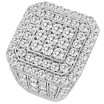 10K or 14k Gold Round Diamond Wedding Ring l 4.95ct l G-H for Men