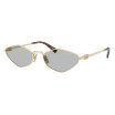 Miu Miu Women's Designer Geometric Sunglasses MU56ZSZVN50K/56 Metal Frame