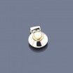 Sterling Silver 18K & Mother Of Pearl Pendant 