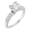 Nora 2 Carat Asscher Diamond Accented Engagement Ring