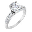 Nora 2 Carat Oval Diamond Accented Engagement Ring