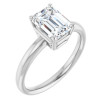 Olivia 2 Carat Emerald Diamond Solitaire Engagement Ring