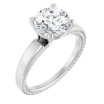 Penelope 2 Carat Round Diamond Accented Engagement Ring