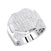 Pinky Rings: 10K Gold Diamond Ring for Men 1.5ct by Luxurman
