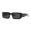 Prada Men's Designer Rectangle RX-Sunglasses PR06YSF09Q5S0 Dark Grey Lenses