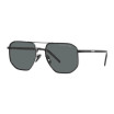 Prada Men's Designer Rectangle Sunglasses PR59YS1AB5Z1 Polarized Dark Grey Lenses