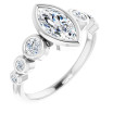 Rowan 1 Carat Marquise Diamond Seven-Stone Engagement Ring