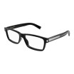 Saint Laurent Men's Designer Rectangle Eyeglasses SL622007 Clear Demo Lenses