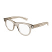 Saint Laurent Unisex Designer Round Eyeglasses SL571OPT004 Clear Demo Lenses