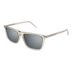 Saint Laurent Unisex Designer Square RX-Sunglasses SL668003 Silver Mirror Lenses
