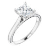 Samantha 1.25 Carat Square Diamond Accented Engagement Ring