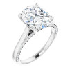 Samantha 1 Carat Oval Diamond Accented Engagement Ring