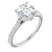 Savannah 2 Carat Round Diamond Accented Engagement Ring
