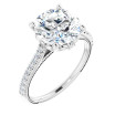 Savannah 2 Carat Round Diamond Accented Engagement Ring