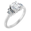 Sawyer 1 Carat Round Diamond Accented Engagement Ring