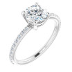 Sofia 1 Carat Round Diamond Accented Engagement Ring