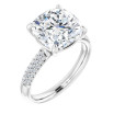 Sophia 1 Carat Cushion Diamond Pave-Style Accented Engagement Ring