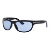 Tom Ford Men's Designer Rectangle RX-Sunglasses FT136301V Blue Lenses