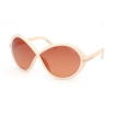Tom Ford Women's Designer Geometric Sunglasses FT107025T Bordeaux Gradient Lenses