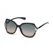 Tom Ford Women's Designer Oval Sunglasses FT057801B Gradient Smoke Lenses