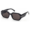 Tom Ford Women's Designer Rectangle Sunglasses FT091701A Smoke Lenses