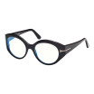 Tom Ford Women's Designer Round Eyeglasses FT5950-B001/53
