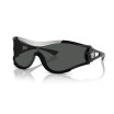 Versace Unisex Designer Shield Sunglasses VE4475GB1/87 Dark Grey Lenses