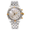 Men's Diamond Watch Breitling Crosswind 43mm White Dial Two Tone