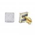 1 Carat Diamond Earrings 14K Gold Studs
