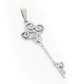 14K Gold Diamond Key Necklace 0.5ct