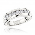 14k Gold Men's Diamond Wedding Ring 0.56ctw