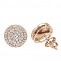 14k Gold Pave Diamond Earrings for Men & Women 3/4ct Studs Real Diamonds