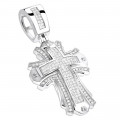 Designer Diamond Cross Pendant 2 ct 14K Gold
