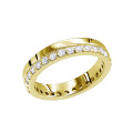 Thin Diamond Eternity Bands 14K Gold Eternity Ring 0.57ct