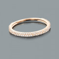 Ladies Thin Diamond Ring 0.35ct 14K Gold Stackable