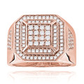 Men's Diamond Pinky Ring by Luxurman 1 Carat 10K or 14K Gold