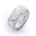 Ornamental Wedding Band for Men 14K Gold