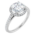 Vanessa Lab Grown Diamond Ring | 2 Carat Round Diamond Halo-Style Engagement Ring