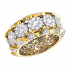 3 Carat Diamond Eternity Band in 10k Gold for Men