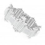 10K or 14K Gold Pave Diamond Bracelet for Men 7.98ct
