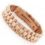 18K Solid Yellow Gold Men's Bracelet Rolex Style 